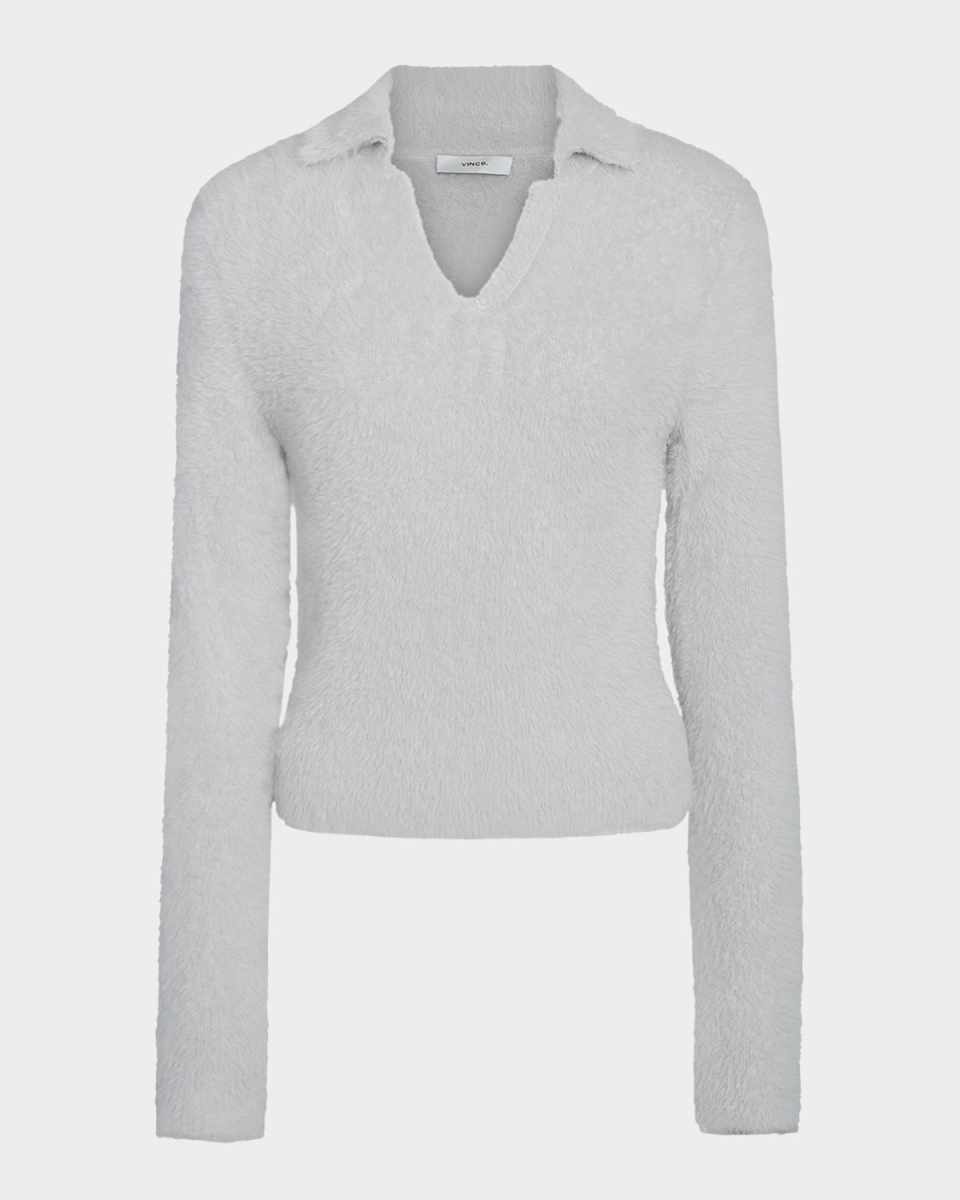 Eyelash Polo Sweater